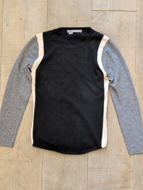 360 Cashmere 100% Cashmere Striped Sweater Size S